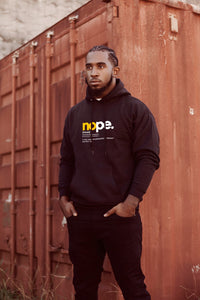 Boundaries Collection  Gold Lettering Hoodie
