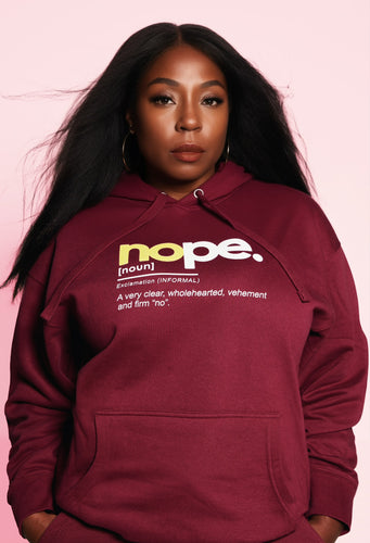 Unisex Nope Hoodie to be combined with Joggers