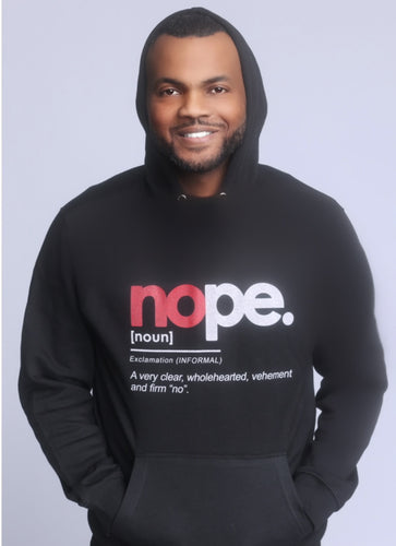 Boundaries Collection - Red Lettering Hoodie