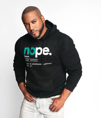 Boundaries Collection -  Hunter Green Lettering Hoodie