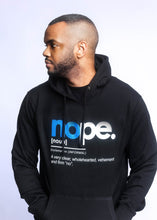 Load image into Gallery viewer, Boundaries Collection - Blue Lettering Hoodie