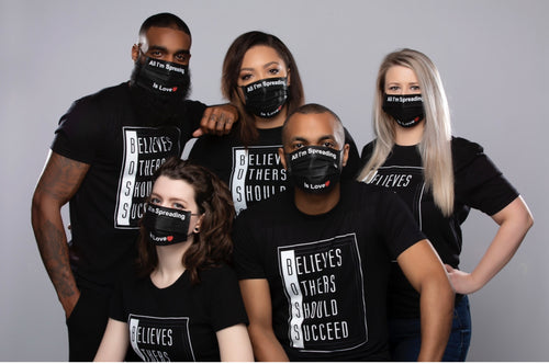 All I'm Spreading is Love - Disposable Face Mask Pack (6)