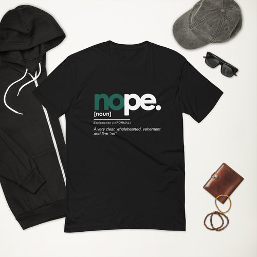Boundaries  Nope TShirt (Green Lettering)