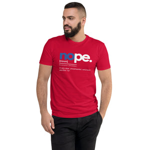 Boundaries - Nope Tshirt (Blue Lettering)