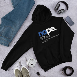 Boundaries Collection - Blue Lettering Hoodie
